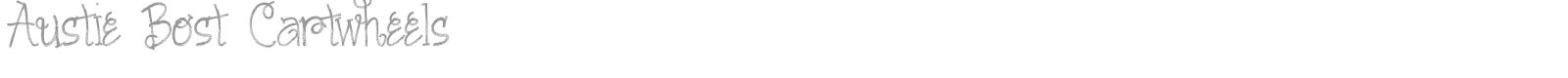 Austie Bost Cartwheels font preview